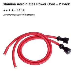 AeroPilates Red Power Cord – 2 Pack